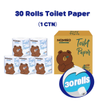 Nomieo Toilet Paper 27+3 Rolls 200sheets 4plys Ultra Soft Toilet Tissue